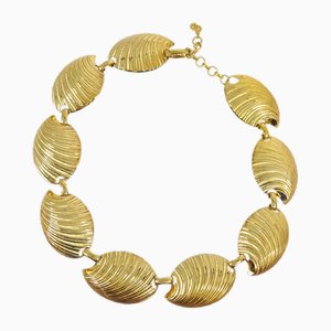Collar de cadena de oro de Christian Dior