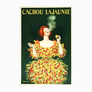 Affiche Publicitaire Cachou Lajaunie Vintage par Leonetto Cappiello, France, 1922