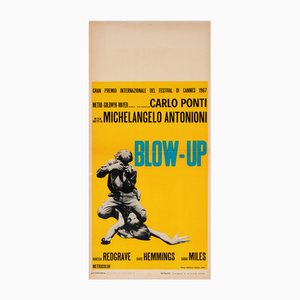 Italian Locandina Yellow Style Blow-Up Film Poster, 1967