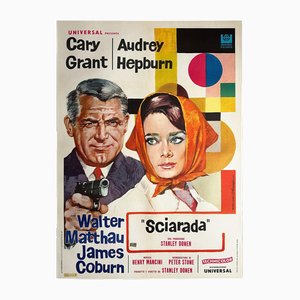 Italian Charade Film Poster by Rodolfo Valcarenghi, 1969
