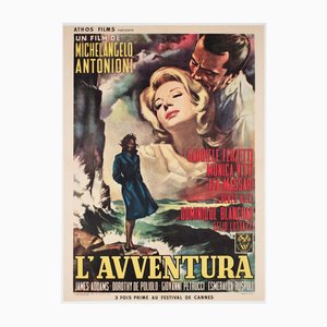 Affiche Moyenne de Film The Adventure par Carlantonio Longi, France, 1960