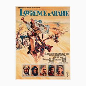 Póster de la película francesa Moyenne de Lawrence de Arabia, 1963