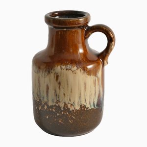 Mid-Century Modern Fat Lava Drip Glaze Ceramic Vase, West Germany, 1970s