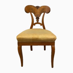 Single Biedermeier Stuhl aus Nussholz