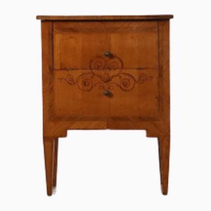 Antique Louis XVI Bedside Table in Maple