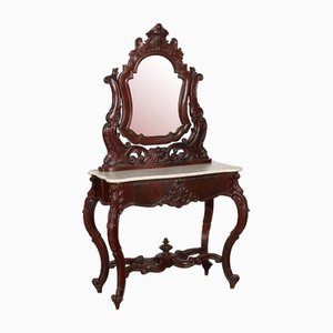 Console with Louis Philippe Mirror