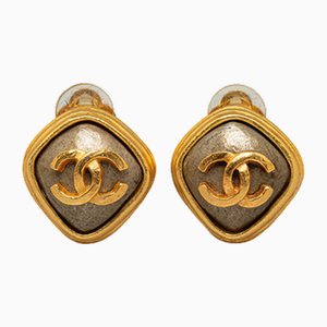 CC Clip on Costume Earrings from Chanel, Set of 2