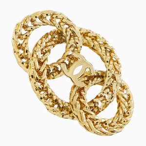 Gold Plate Brooch from Chanel