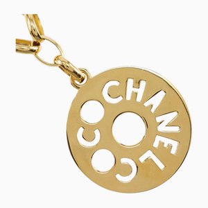 Collar con placa de oro de Chanel