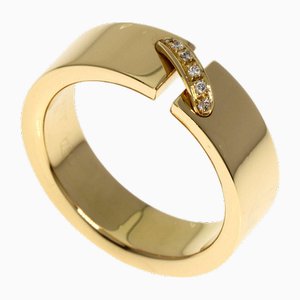 Yellow Gold Lien Diamond Ring