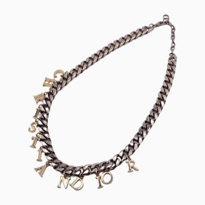 Silberne Halskette von Christian Dior
