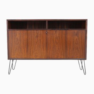 Rosewood Cabinet with Bar, Denmark, 1960s