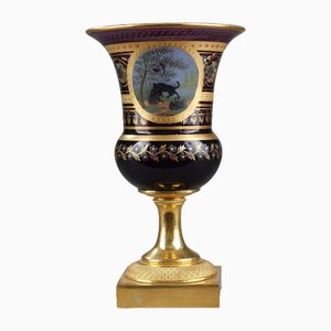 Opaline Medicis Vase in the style of La Fontaine, 1820