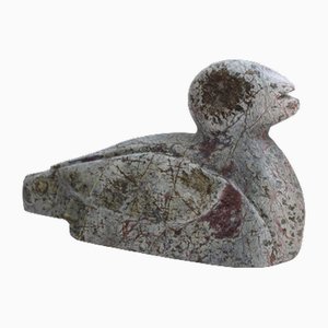 Escultura de pato serpentina de Cornualles tallada a mano