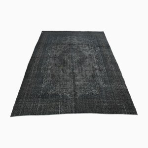 10,2 x 13 pi, tapis persan délavé, tapis Vintage, tapis en laine tissé à la main, tapis décor Antique, tapis gris noir marron, tapis de salon, décoration d’intérieur, années 1960