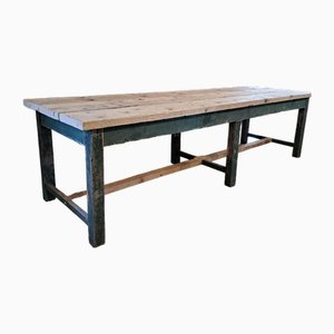 Rustikaler Tisch aus Weizentannenholz