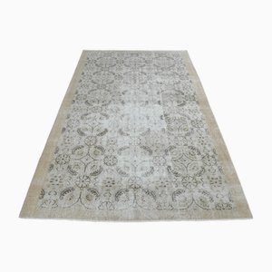 Türkischer Vintage Teppich mit Damastmotiv, 1960er