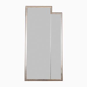 Vintage Italian Wall Mirror with Silver Frame, 1970s