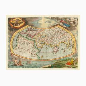 Mapa antiguo del mundo ptolemaico de Gerard Mercator, 1700