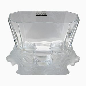 Art Deco Crystal Vase by Lalique, France, 1960s