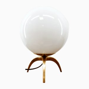 Lampada da tavolo vintage a forma di sfera