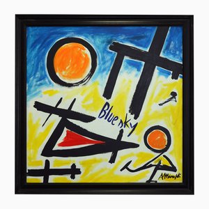 Antonio Minopoli, Blauer Himmel, Acryl auf Leinwand, 2009
