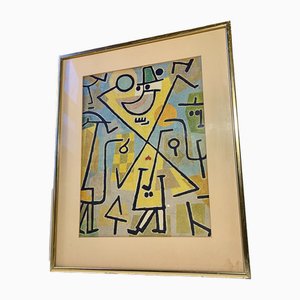 Paul Klee, Caprice in February, Lithographic Print, 1920s, Encadré
