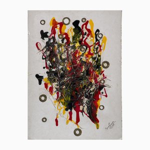 Bertina Lopez, Composizione, 2001, Olio su tavola
