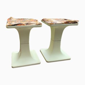 Space Age Hungarian Plastic Lilla Stools, Set of 2