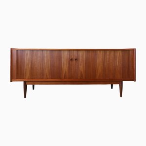 Sideboard in Teak with Tambour Doors by George Tanier for Sibast, 1960s