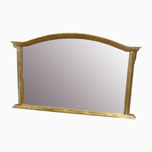 Victorian Style Arched Gold Overmantel Mirror, 1960s