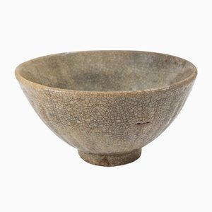 18th Century Asian Crackle Glaze Tea Bowl