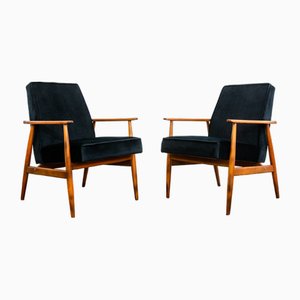Mid-Century Beech Armchairs by H. Lis, 1960s, Set of 2