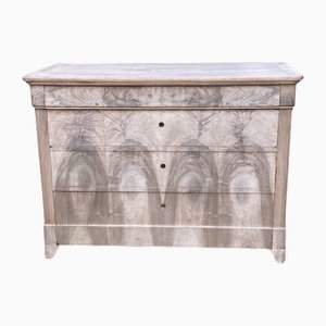 French Louis Philippe Bleached Mahogany Chest of Drawers / Commode