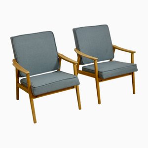 Vintage Sessel aus Buche, 1950er, 2er Set