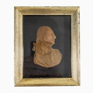 Amerikanischer Künstler, Porträt von General George Washington, 1800er, Wachs, gerahmt