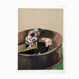 Lithographie Originale Francis Bacon, Portrait of George Dyer Crouching, 1966