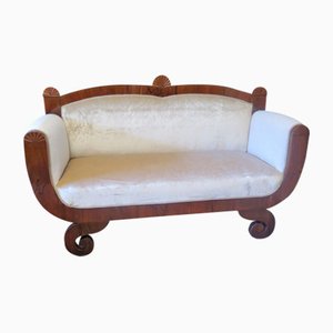 Biedermeier Walnut Sofa, 1820s
