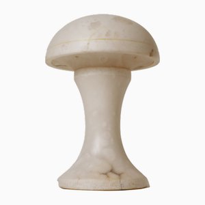 Cosmic Marble Alabaster Mercury Mushroom Lamp, 1960s