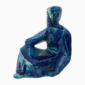 Estatua de mujer de cerámica Bay de Bodo Mans, Alemania Occidental