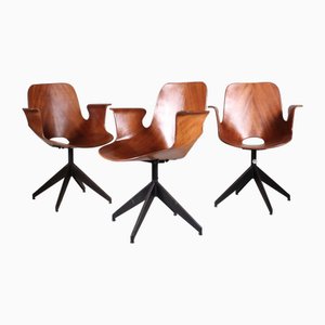Medea Chairs with Armrests by Vittorio Nobili, 1960s, Set of 3
