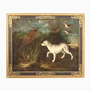 Paesaggio con cane, 1750, Olio su tela, con cornice
