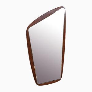 Specchio con cornice in teak, anni '60