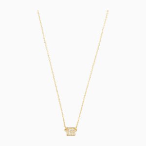 Rhinestone Logo Plate Necklace from Givenchy