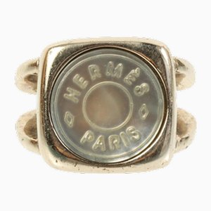 Silver Corozo Ring from Hermes