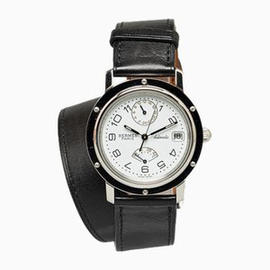 Automatische Clipper Uhr aus Edelstahl von Hermès