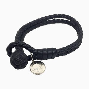 Intrecciato Bracelet in Black from Bottega Veneta