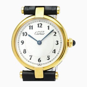 Reloj para mujer Must Vendome de cuarzo bañado en oro vermeil de Cartier