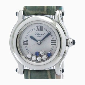 Reloj para mujer Happy Sport de acero con diamantes de cuarzo de Chopard