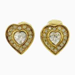 Boucles d'Oreilles avec Motif Coeur de Christian Dior, Set de 2